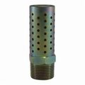 Midland Metal Muffler, High Flow, Specifications 14 Size, 35 to 160 deg F, Mesh Stainless Steel ElementSteel 28374